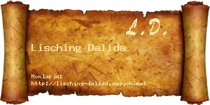 Lisching Dalida névjegykártya